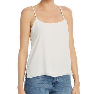 Joie Abdi Side-Button Crepe Camisole Top, Small